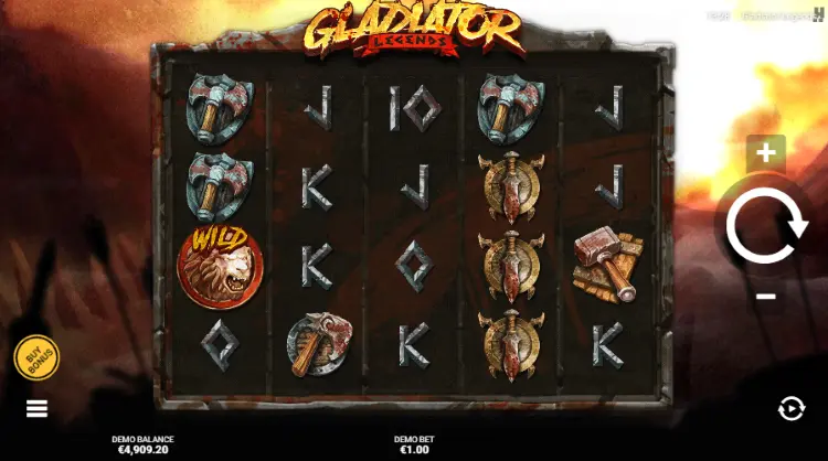 gladiator legends video slot